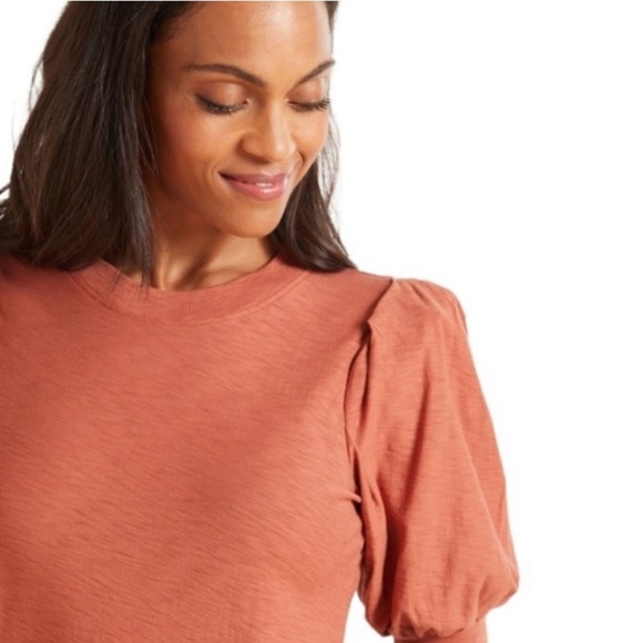 Nation LTD Rimma Exaggerated Sleeve Pleated Puff Tee XS - Picture 4 of 12